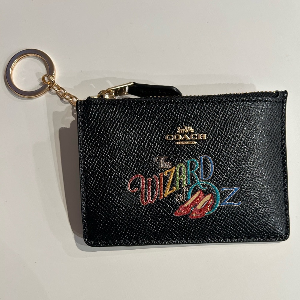 Limited Edition Coach Wizard of Oz black leather cardholder - Picture 2 of 5